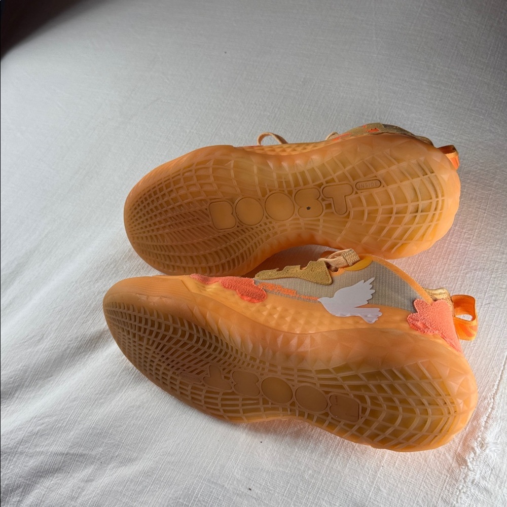 Adidas James Harden Vol. 5 Futurenatural Basketball Shoes Orange Mens 6.5 - Picture 9 of 11